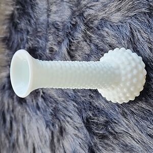 E.O. BRODY CO. VINTAGE MILK GLASS HOBNAIL  VASE.